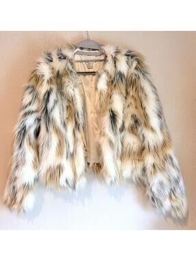 Forever 21 Faux Fur Festival Jacket Size Medium